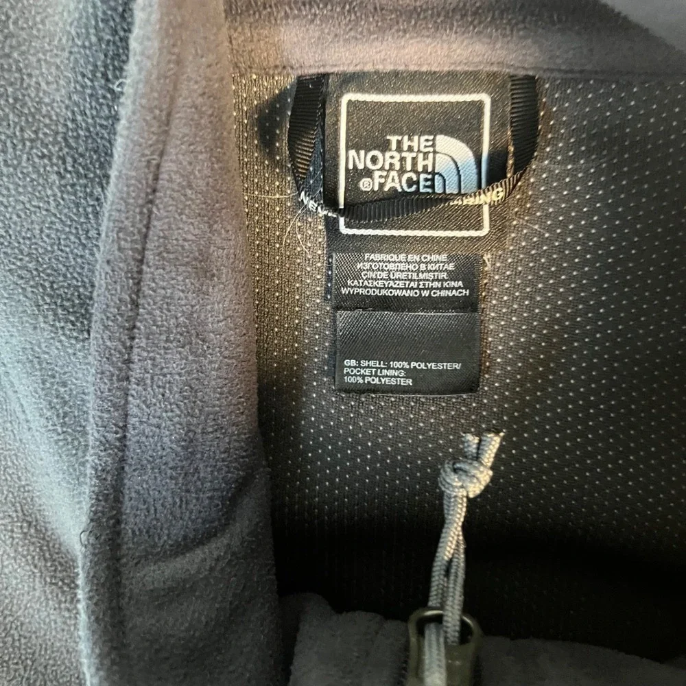 The North Face Mens XL Full Zip Fleece Jacket Charcoal Gray A6GZ FA13 Mock Neck
